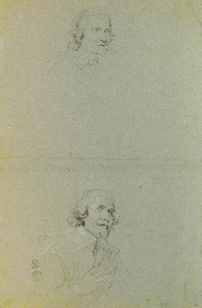 Two Studies of Cesare Alessandro Scaglia Anthony van Dyck